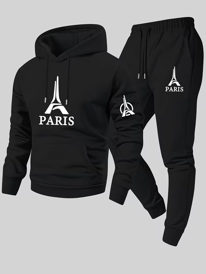 Running Gear Winter Men - Completo Casual Urbano da Uomo Paris,