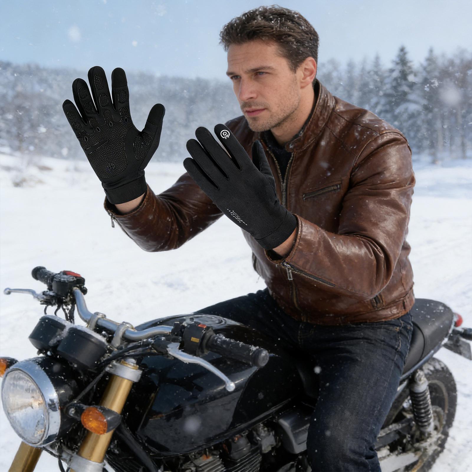 Running Gear In Cold Weather - Guanti da ciclismo invernali con dita